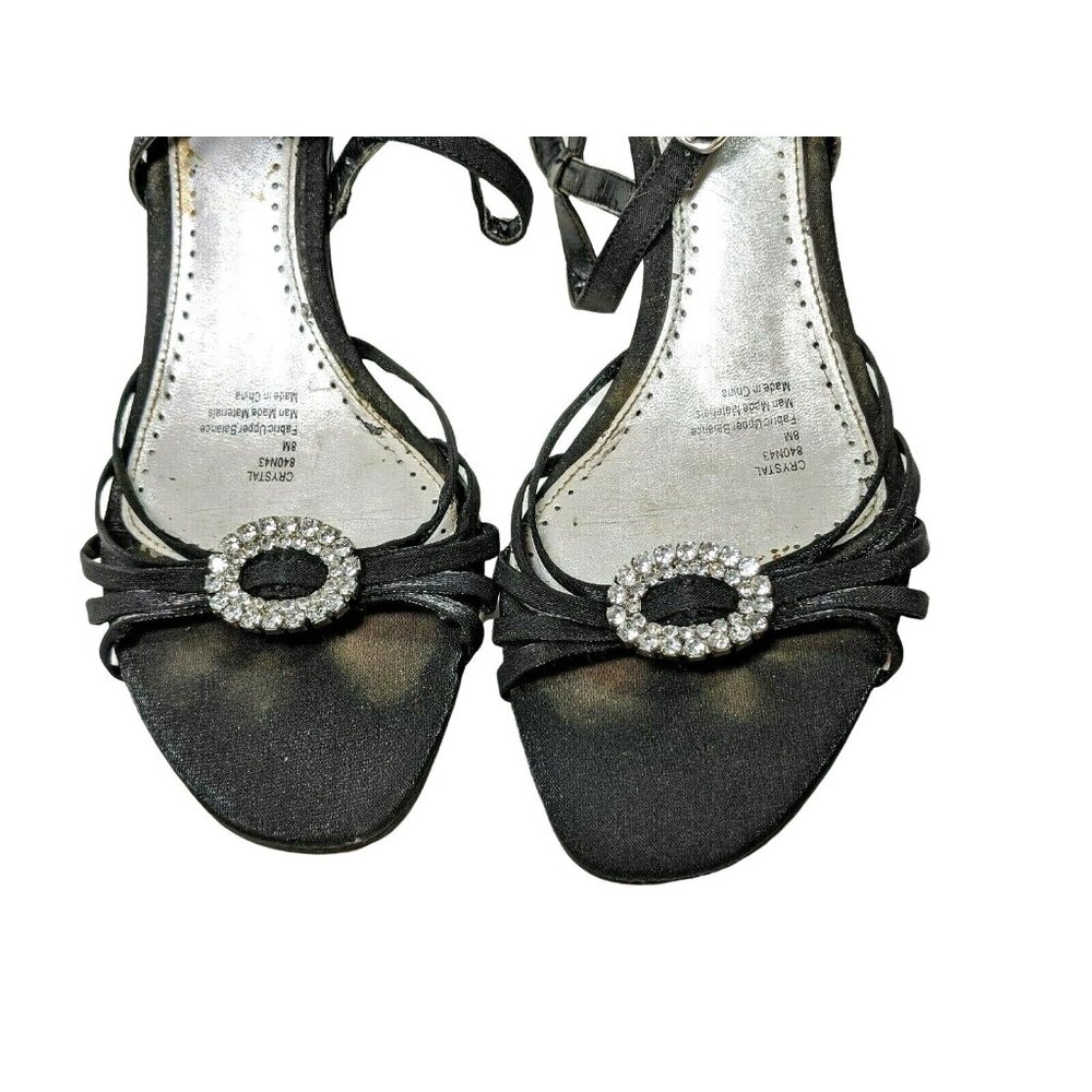 Naturalizer Black With Rhinestone Shoes 8M Dress Shoes 42b